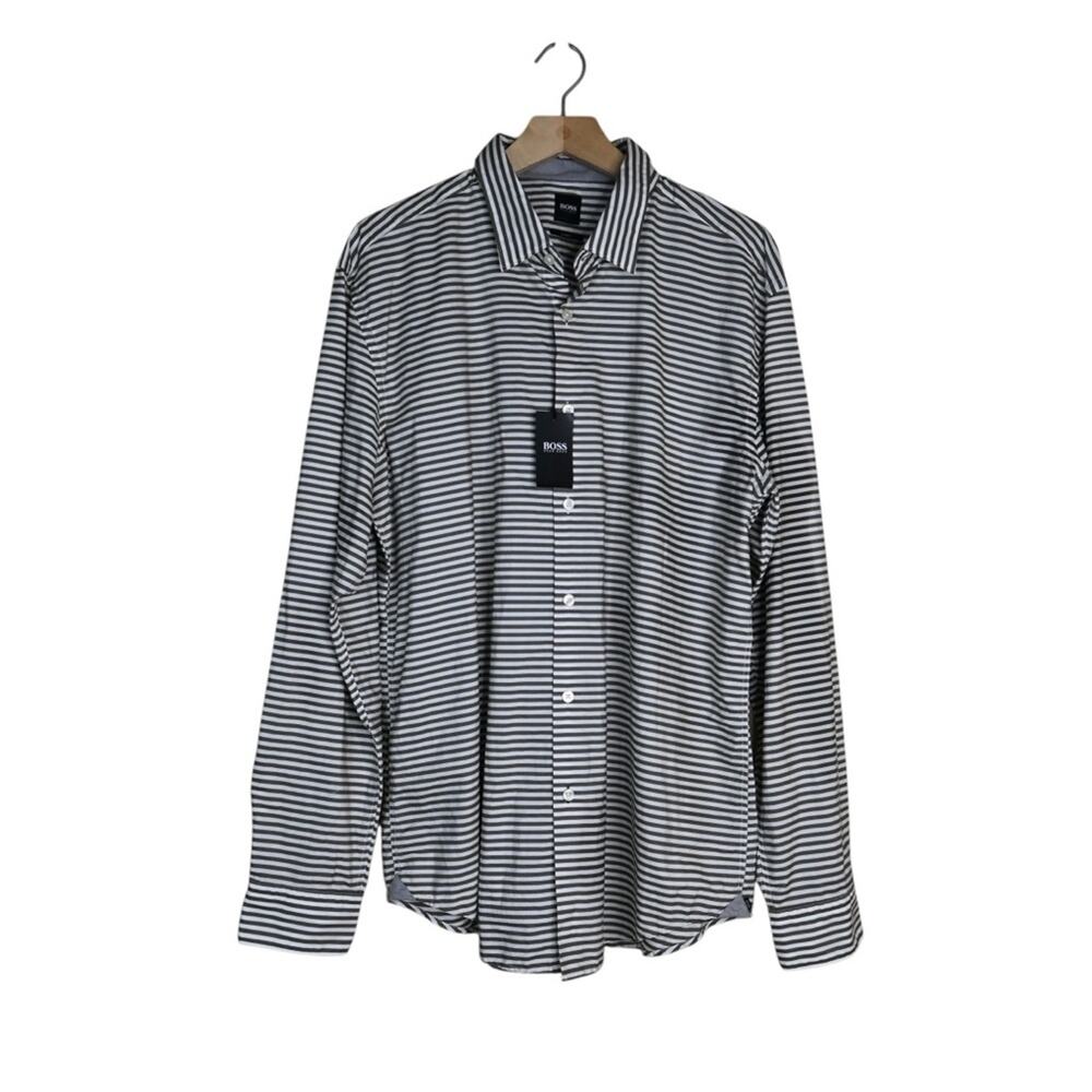 Hugo Boss Men's XXL Slim Fit Button Down Shirt NEW